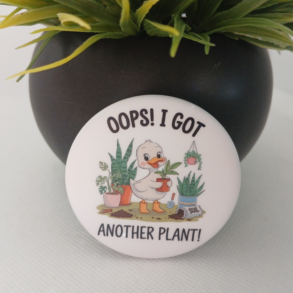 Cute Duck Plant Button